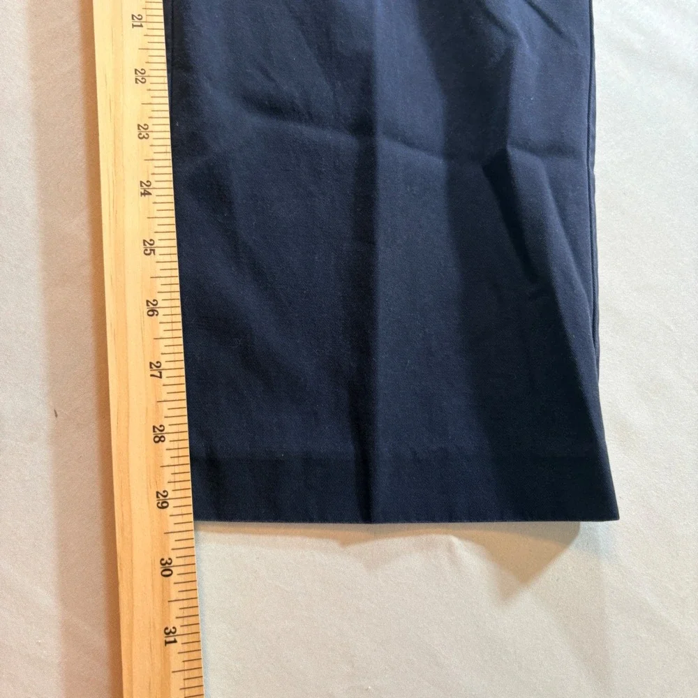 Banana Republic Chinos Mens 34x32 Navy Blue Tailored Slim Fit Non-Iron‎ Cotton